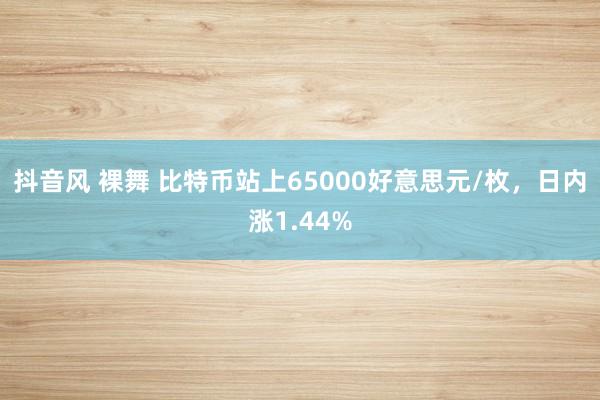 抖音风 裸舞 比特币站上65000好意思元/枚，日内涨1.44%