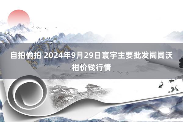 自拍偷拍 2024年9月29日寰宇主要批发阛阓沃柑价钱行情