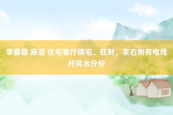 李蓉蓉 麻豆 住宅客厅镇宅、旺财、家右侧有电线杆风水分析