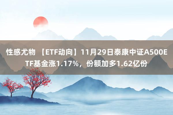 性感尤物 【ETF动向】11月29日泰康中证A500ETF基金涨1.17%，份额加多1.62亿份