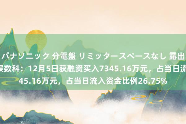 パナソニック 分電盤 リミッタースペースなし 露出・半埋込両用形 天娱数科：12月5日获融资买入7345.16万元，占当日流入资金比例26.75%