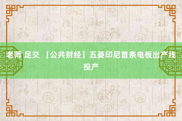 老师 足交 【公共财经】五菱印尼首条电板出产线投产